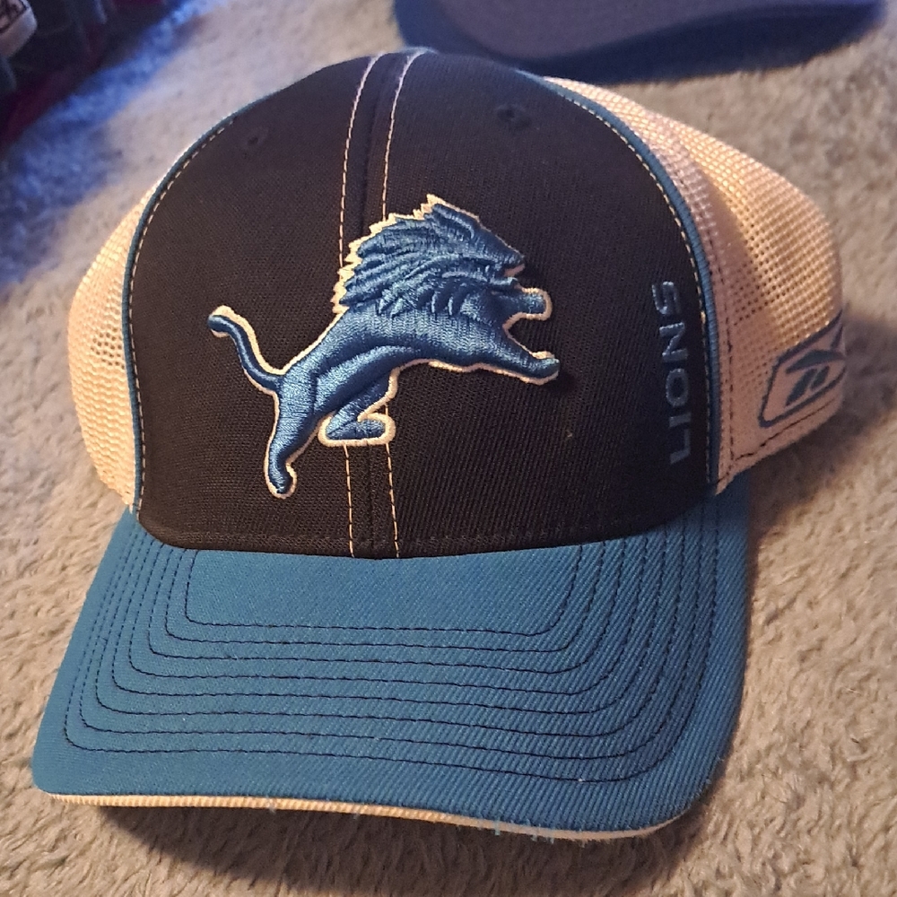 New Era Cream and Blue Lions Cap